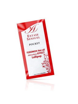 EXTASE SENSUAL - ÓLEO DE MASSAGEM COM FEROMONAS DE EFEITO CALOR PIRULITO 10 ML