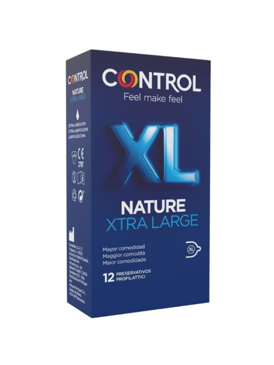 CONTROL - ADAPTA NATURE XL CONDOMS 12 UNITS