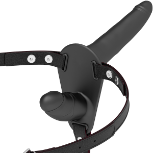 FETISH SUBMISSIVE HARNESS - DUPLA PENETRAO PRETO
