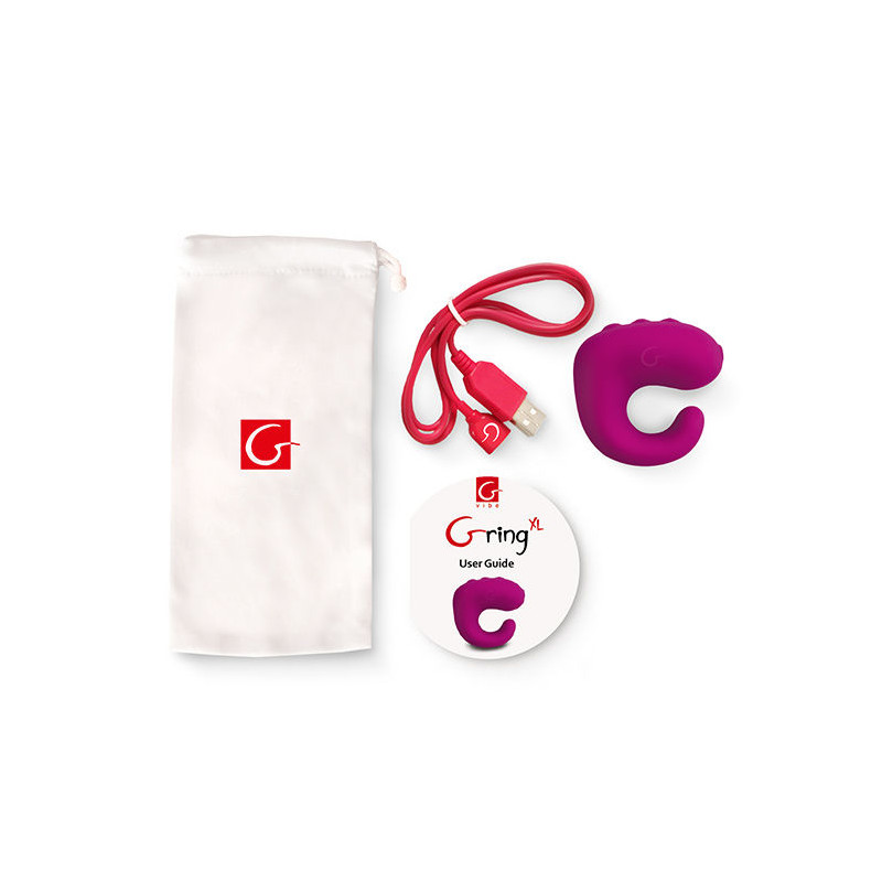 G-VIBE - FUN TOYS GRING ANEL VIBRADOR XL FRAMBOESA DOCE