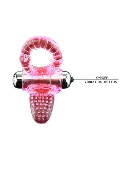 BAILE - SWEET ABS 10 RITMOS ANEL VIBRADOR ROSA ANEL PARA O PÊNIS