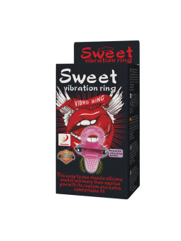 BAILE - SWEET ABS 10 RITMOS ANEL VIBRADOR ROSA ANEL PARA O PÊNIS