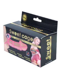 BAILE - CAPA E ANEL DE SILICONE DOCE 10 RITMOS PARA O PÊNIS ROSA