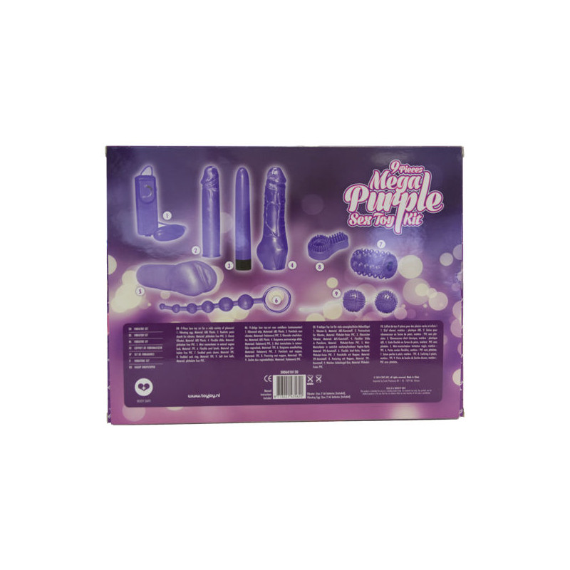 TOYJOY - SÓ PARA VOCÊ KIT DE BRINQUEDOS SEXUAIS MEGA ROXO