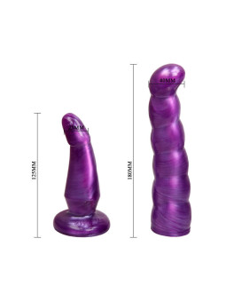 BAILE - ARNÊS ANAL E VAGINAL FÊMEA LILAC GPOINT 17 CM