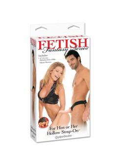 FETISH FANTASY SERIES - ARNES OCO AJUSTÁVEL DE CARNE STRAP ON 15 CM