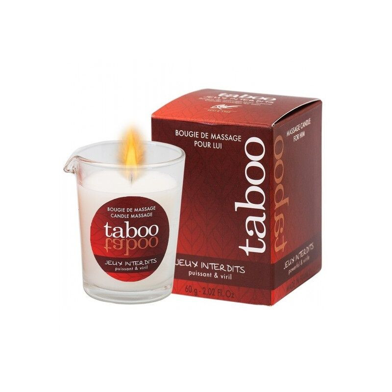 RUF - TABOO VELA DE MASSAGEM PARA ELE JEUX INTERDITS AROMA LÍQUEN SELVAGEM