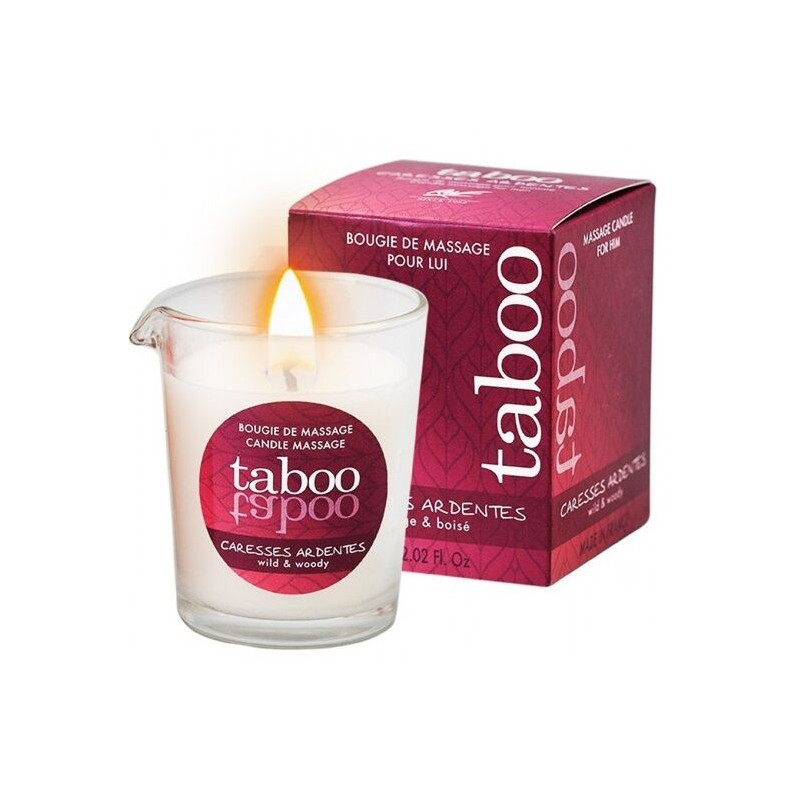 RUF - TABOO VELA DE MASSAGEM PARA ELE CARESSES ARDENTES AROMA FETO