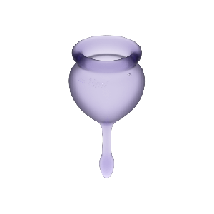 SATISFYER - FEEL GOOD COPO MENSTRUAL ROXO 15 + 20 ML