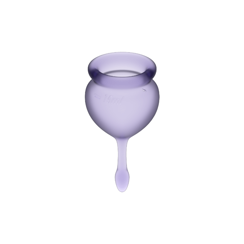 SATISFYER - FEEL GOOD COPO MENSTRUAL ROXO 15 + 20 ML