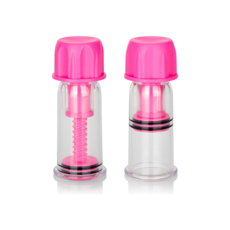 CALEXOTICS - VENTOSA DE SUCÇÃO DE MAMILOS VACCUM TWIST ROSA