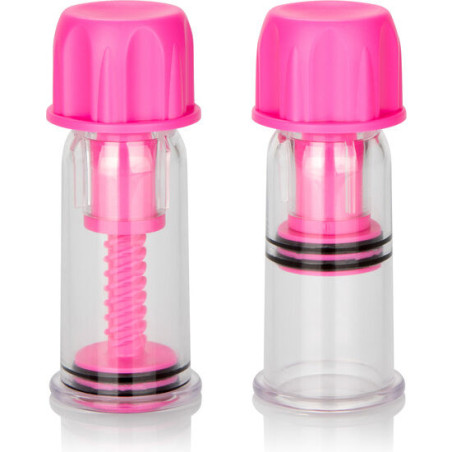 CALEXOTICS - VENTOSA DE SUCÇÃO DE MAMILOS VACCUM TWIST ROSA
