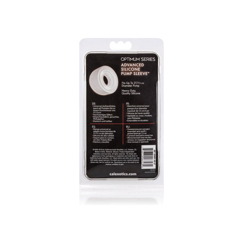 CALEXOTICS - MANGA DE BOMBA DE SILICONE ADV TRANSPARENTE
