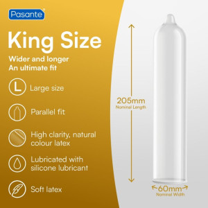 PASANTE - CONDOMS KING SIZE 3 UNITS