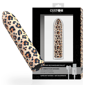 CUSTOM BULLETS - BALAS PERSONALIZADAS BALAS RECARREGÁVEIS LEOPARDO 10 