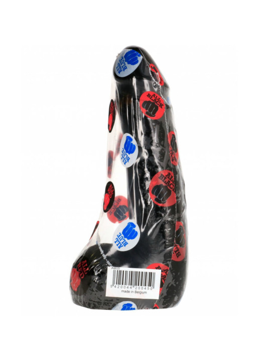 ALL BLACK - DILDO REALISTA PRETO SUAVE 20 CM