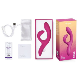 WE-VIBE - NOVA 2 FLEXIBLE RABBIT VIBRATOR WITH 10 VIBRATION MODES AND 