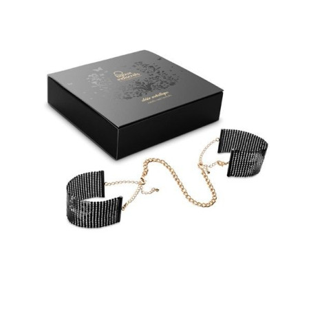 BIJOUX INDISCRETS - DÃSIR MÃTALLIQUE ALGEMAS DE MALHA DE METAL PRETO