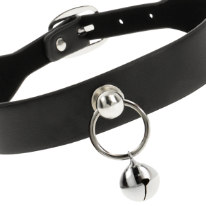 COQUETTE CHIC DESIRE - COLAR DE COURO VEGANO ACESSÓRIO MULHER CHOCALHO