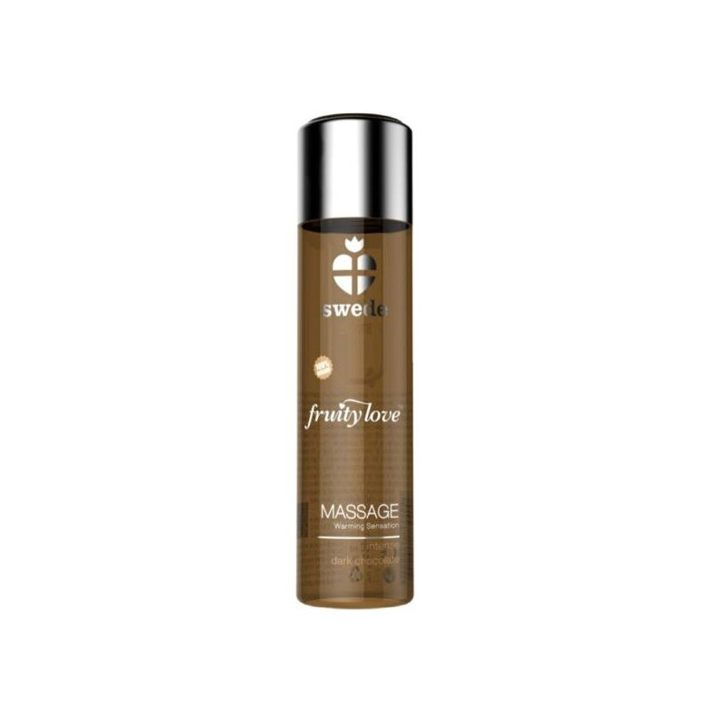 SWEDE - FRUITY LOVE WARMING EFFECT MASSAGE OIL INTENSE DARK CHOCOLATE 