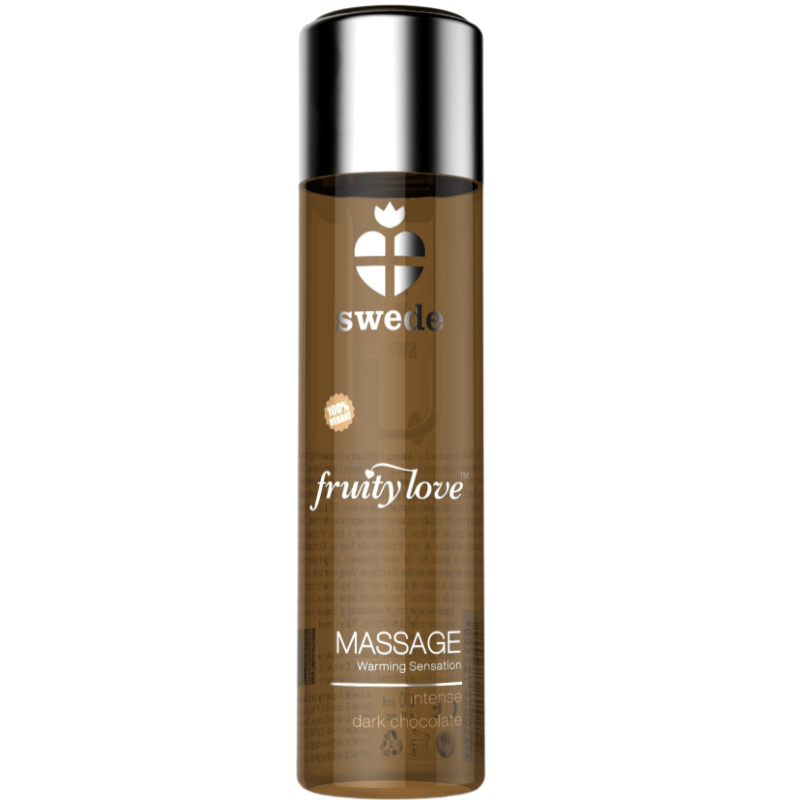 SWEDE - FRUITY LOVE WARMING EFFECT MASSAGE OIL INTENSE DARK CHOCOLATE 