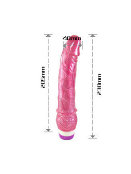 BAILE - VIBRADOR VERMELHO REALISTA 23 CM