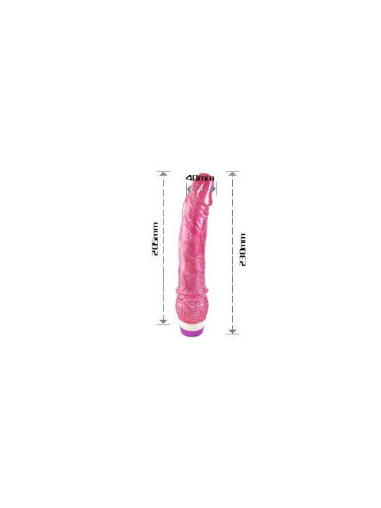 BAILE - VIBRADOR VERMELHO REALISTA 23 CM