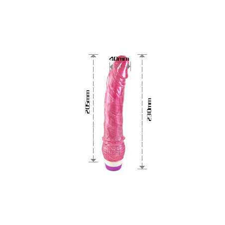 BAILE - VIBRADOR VERMELHO REALISTA 23 CM