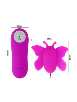 BAILE - LOVE EGGS BUTTERFLY ESTIMULADOR DE CLITÓRIS 12 VELOCIDADES LILAC CONTROLE REMOTO