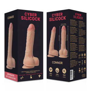 CYBER SILICOCK - STRAP-ON CONNOR LIQUID SILICONE WITH 3 RINGS FREE 20.