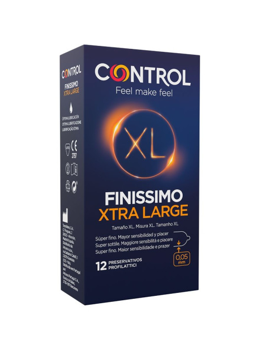 CONTROL - PRESERVATIVOS FINISSIMO XL 12 UNIDADES