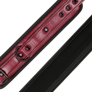 FETISH SUBMISSIVE DARK ROOM - VEGAN LEATHER ANKLE HANDCUFFS WITH NEOPR