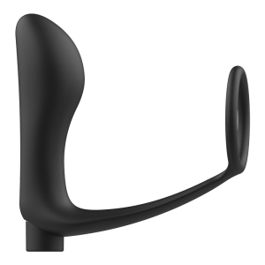 ADDICTED TOYS - PENIS RING WITH REMOTE CONTROL ANAL PLUG BLACK RECHARG