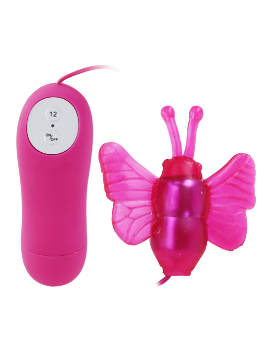 BAILE - VIBRADOR ESTIMULADOR DE BORBOLETA SECRETO PRETTY LOVE 12V