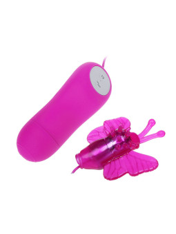 BAILE - VIBRADOR ESTIMULADOR DE BORBOLETA SECRETO PRETTY LOVE 12V