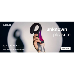 LELO - ENIGMA DOUBLE SUCTION STIMULATION MASSAGER BLACK