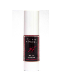 EXTASE SENSUAL - ÓLEO DE MASSAGEM COM EFEITO MORANGO EXTRA FRESCO 30 ML