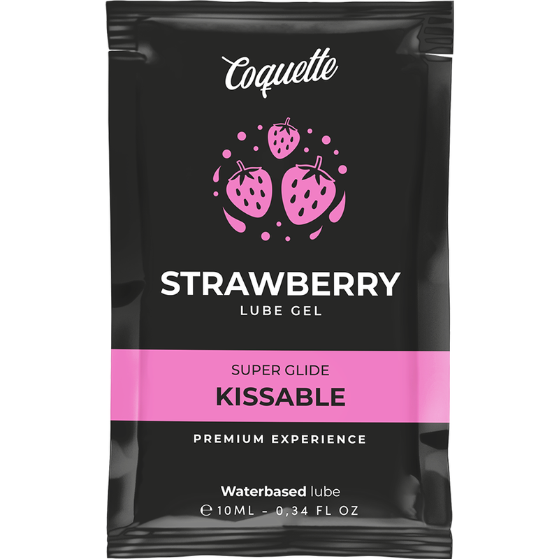 COQUETTE CHIC DESIRE - STRAWBERRY WATER BASED KISSABLE LUBRICANT POCKE