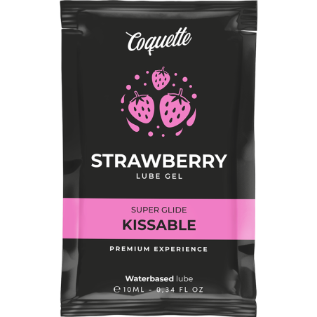 COQUETTE CHIC DESIRE - LUBRIFICANTE BEIJVEL BASE DE GUA DE MORANGO 10 