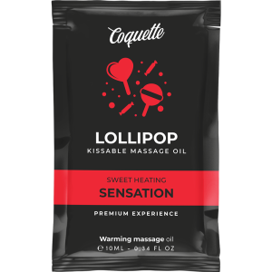 COQUETTE CHIC DESIRE - POCKET LOLLIPOP KISSABLE MASSAGE OIL HEATING SE