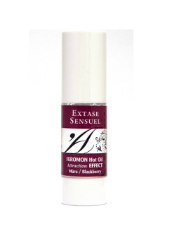 EXTASE SENSUAL - ÓLEO DE MASSAGEM EFEITO DE AQUECIMENTO COM FEROMÔNIOS DE BLACKBERRY 30 ML