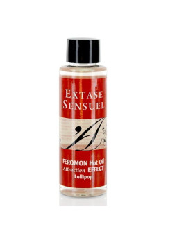 EXTASE SENSUAL - ÓLEO DE MASSAGEM DE EFEITO DE CALOR COM FEROMONAS DE PIRULET 100 ML