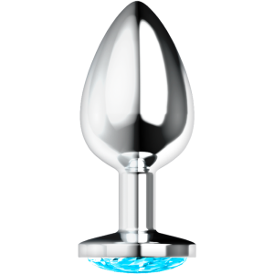 OHMAMA - ANAL PLUG WITH BLUE CRYSTAL L