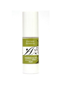 EXTASE SENSUAL - ÓLEO DE MASSAGEM DE EFEITO CALOR COM FEROMÔNIOS MOJITO 30 ML
