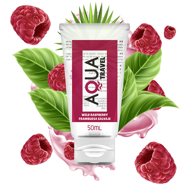 AQUA TRAVEL - LUBRIFICANTE À BASE DE ÁGUA AQUA TRAVEL SABOR DE FRAMBOE