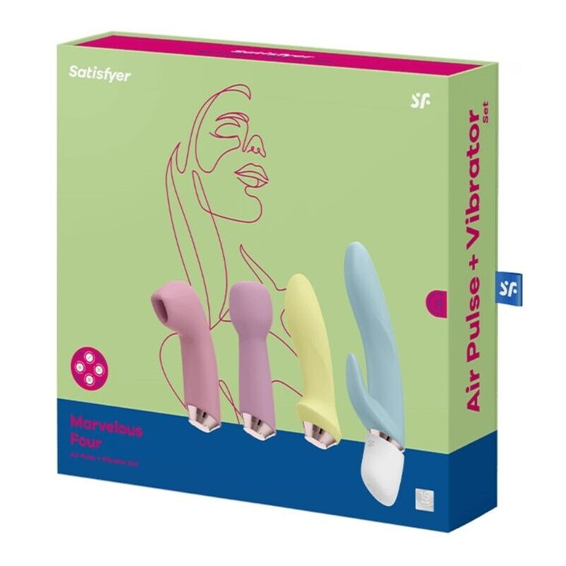 SATISFYER - MARVELOUS FOUR VIBRATOR & AIR PULSE SET