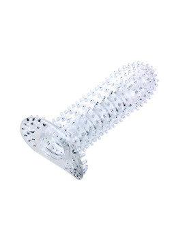 BAILE - BAINHA PARA PÉNIS COM PONTOS ESTIMULANTES ROXO 14 CM