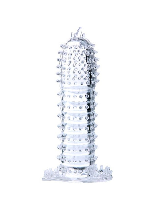 BAILE - BAINHA PARA PÉNIS COM PONTOS ESTIMULANTES TRANSPARENTE 14 CM