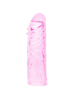 BAILE - CAPA PARA O PÉNIS EM SILICONE ESTIMULANTE ROSA 13 CM