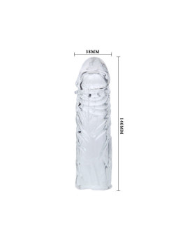 BAILE - CAPA LILAC PARA O PÉNIS EM SILICONE ADAPTVEL 13 CM